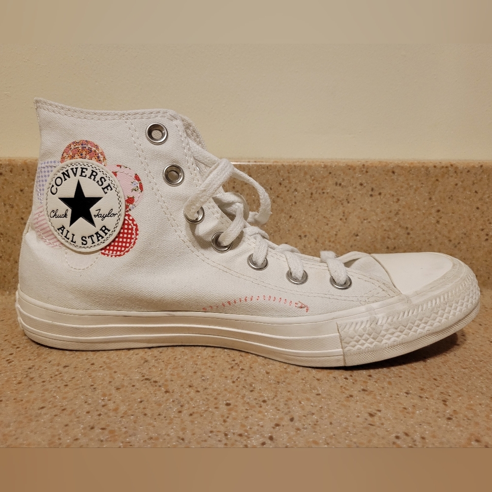 Converse Patchwork Women's  High-Top Sneakers, Size 7.5